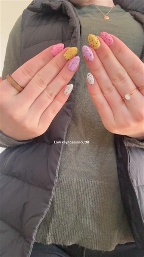 Do you like my easter nails?Low key/ casual outfit #casualoutfit #autumnoutfits #easternails