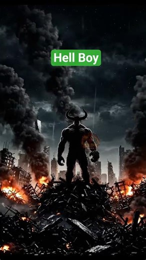 Hell Boy | जब अंधेरा बोलता है तो Hell Boy उठता है 🔥 | 24 सेकंड डार्क स्टोरी
