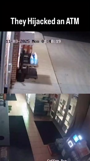 GTechSecurity | A group of burglars broke into a mobile store and targeted the ATM inside. They hooked a chain from their truck to the machine,... | Instagram