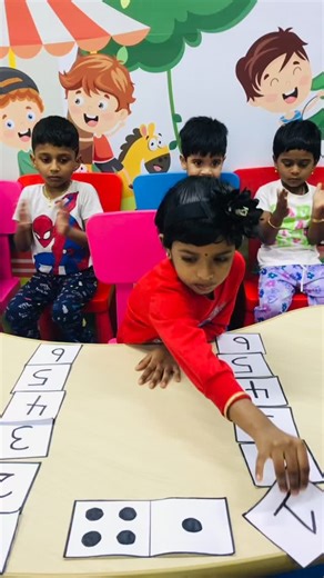KiddiesWorld IC on Instagram: "🧮✨ Number Matching with Dots Fun at Kiddies World! ✨🧮 Today our little learners enjoyed a hands-on Number & Dot Matching Activity! This playful task helps children: 🔢 Recognize numbers 🎯 Improve counting skills 🧠 Build concentration 🤏 Strengthen fine motor skills Learning becomes even more fun when tiny hands and bright minds work together. So proud of our smart little stars! 🌟💛 ⸻ Hashtags #KiddiesWorld #KiddiesWorldActivities #EarlyLearning #CountingFun #N
