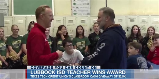 LISD teacher receives $2.5K in Texas Tech Credit Union Classroom Cash