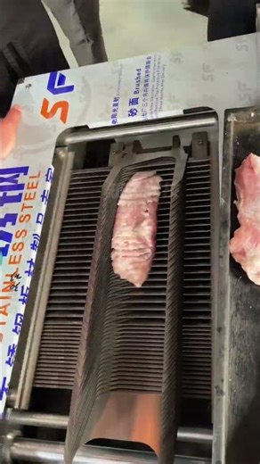 Diagonal slicing of fish and meat fillets, providing standardized cutting for you,. #food #shorts