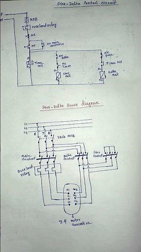 #Star-Delta Circuit diagram