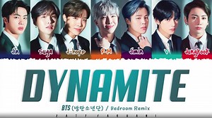 防弹少年团新曲DYNAMITE四个Remix版本完整版公开