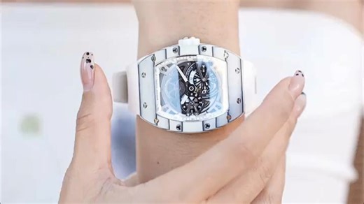 布加迪风格镂空全自动机械男表 酒桶设计夜光碳纤维腕表 BG9001-R2白壳彩面蓝胶带 附高定木盒