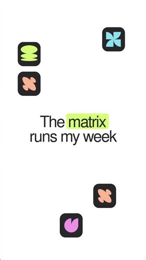 🗓️ This decades-old matrix runs my whole week! ⚡