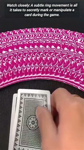 ​Hidden ring trick for expert card manipulation revealed.