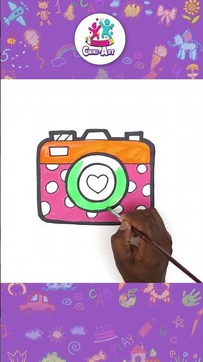 Learn To Draw A Camera In Easy Steps 📷 #shorts #howtodraw #easydrawing
