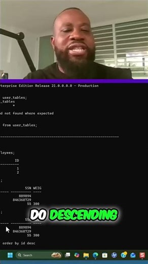 SQL Order By: Master Descending Sort! #shorts