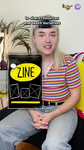 Episode 3, and we're back with @rainbowhistoryclass learning about how Queer and trans people relied on creativity to spread their ideas. #DrMartens #Queer #PrideMonth #Zine