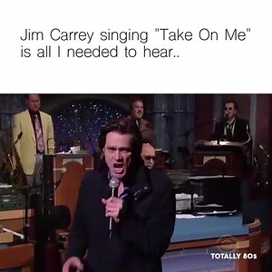 Jim Carrey singing "Take On Me" is all I ever needed to hear 🎶🎤 Watch the original music video for "Take On Me": https://lnk.to/TakeOnMe1985 📹 | Totally 80s
