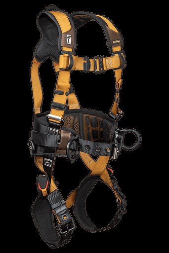 Advanced ComforTech® Gel 3D Construction Belted Full Body Harness, Tongue Buckle Leg Adjustment