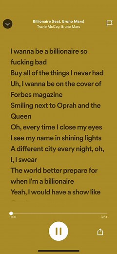Travie McCoy ft Bruno Mars Billionaire Lyrics | Bruno Mars Songs