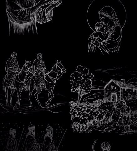 118+ Nativity Scene Procreate Stamps, Nativity Png Bundle, Instant Download - Etsy