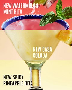 Give me one margarita 🍹… Try our NEW $10* Casamigos margaritas today! Our NEW Watermelon Mint ‘Rita, Spicy Pineapple ‘Rita and Casa Colada ‘Rita are waiting for you. *Available at participating locations in the U.S. (excl. PR). Excludes tax and gratuity. Dine-In Only. Prices higher in Hawaii ($13) and NY Times Square ($14) | Red Lobster
