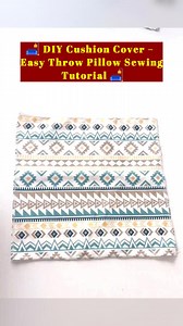 135K views · 1.2K reactions | ️ DIY Cushion Cover – Easy Throw Pillow Sewing Tutorial ️ #DIYCushionCover #ThrowPillowDIY #HandmadeHomeDecor #SewingForBeginners #BeginnerSewingProject #DIYRoomMakeover #HomeDecorDIY #CraftingCommunity #fblifestyle | All Girls' Things | Facebook