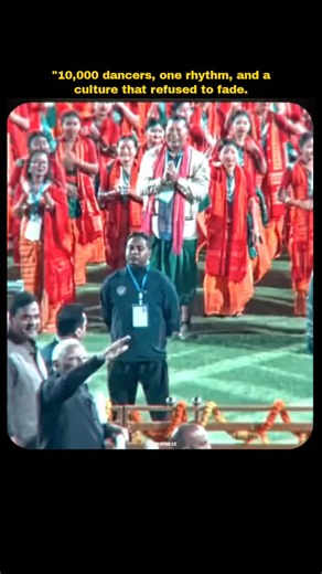 Bharat Beat on Instagram: "History was scripted in Guwahati as the soul-stirring rhythms of the Sifung and Kham echoed through the air! 🎺🥁 The Bagurumba Dwhou 2026 wasn't just a performance; it was a powerful reclamation of identity. For decades, these ancient traditions were left in the shadows, but under the leadership of CM @himantabiswasarma, the cycle of indifference has finally been broken. With over 10,000 performers moving in perfect harmony—the "Butterfly Dance" has officially taken i