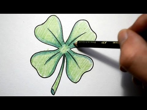 How to Draw a Four Leaf Clover