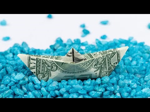 MONEY ORIGAMI boat folding tutorial with one Dollar bill ⚓️