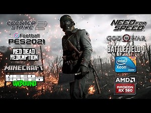 XEON E5-2666 V3, RX 580 2048SP 8GB EM 8 JOGOS