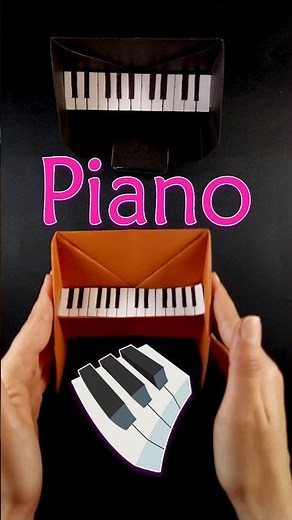 How to Make an Origami Piano 🎹 Easy & Fun #origami #shorts #art #piano