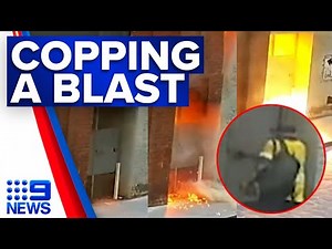 Large explosion at substation after copper theft backfires | 9 News Australia