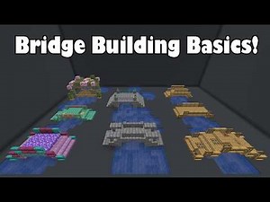 8 Easy to Build Minecraft Bridges! #minecrafttutorial