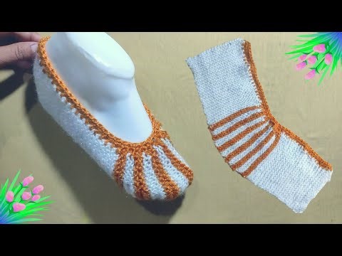 Knitting slippers easy methods