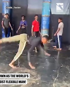 Eddie is the most flexible man on the entire planet! 😱 | GreatestHighlights
