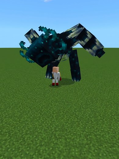 Saitama's Epic Battle Against Wardens in Minecraft