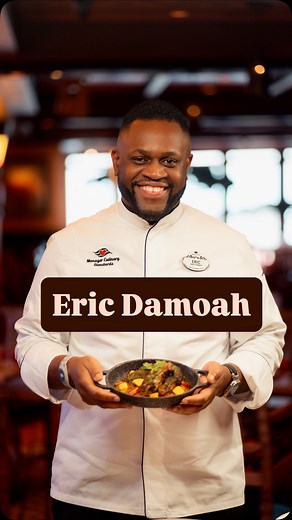 Meet Disney crew member, Eric Damoah! ✨ He’s the manager of Culinary Standards for Disney Cruise Line, and the chef behind the magic at Pride Land: Feast of the Lion King 🍽️🦁 . Episode 81 of my series highlighting the amazing people who make the Disney magic! (My second shoot at sea!) . @disneycruiseline @disneyparks #disneydestiny | Donnie Jacob