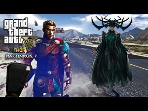 GTA 5 - THOR RAGNAROK VS HELA (GTA 5 PC MODS)