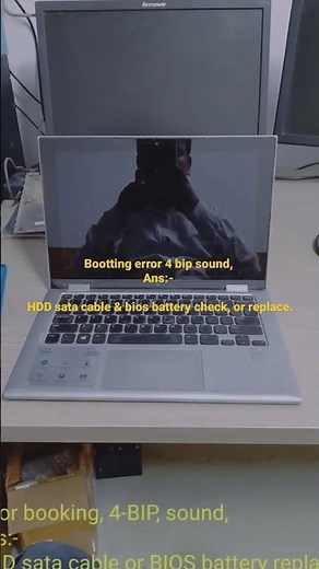 Dell laptop 4 bip sound, error |