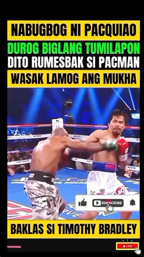BRADLEY-PACQUIAO! RUMESBAK SI PACQUIAO! NABUGBOG SI TIMOTHY BRADLEY!
