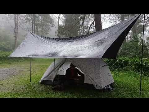 THE WORST RAIN STORM CAMPING⛈️‼️Camping in Torrential Rain and Thunderstorms