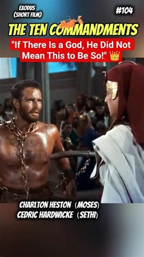"Why Force Me to Destroy You?" #TheTenCommandments #CharltonHeston #CedricHardwicke #PharaohSethi