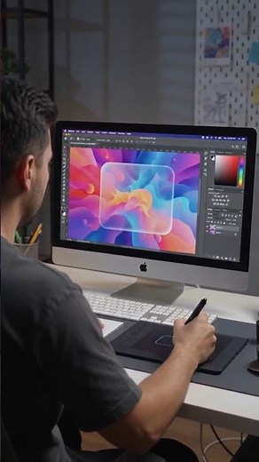 Photoshop Glass Effect Create Realistic Frosted & Liquid Glass # #photoshop #viralshort #magicglass