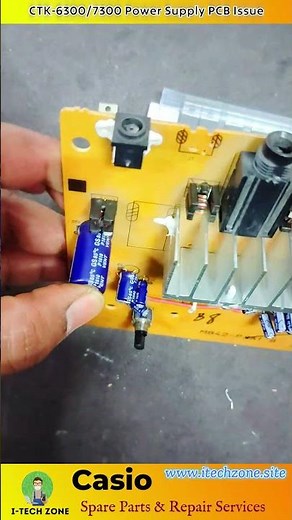 Casio CTK-6300/7300 Power Issue Fixed! 🔧 Replacing IC LA5756 | I Tech Zone | Goa