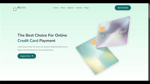国外前端大佬沉浸式使用HTML/CSS/JS制作响应式信用卡网站