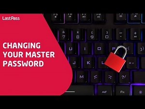 Changing your LastPass master password
