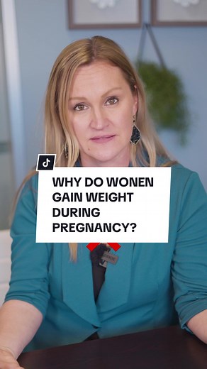 Why Do Women Gain Weight During Pregnancy? Is there a way to avoid doing so? The answer is, in essence, no. You’re growing a human, and as that human takes up space, weight—as your hormones increase, even just water weight increases. For those who are overweight or obese, it is possible to grow a fetus and not gain weight during pregnancy, but in general, we gain weight because there’s a huge surge in estrogen. Our blood flow and water volume increase, especially during our second and third trim
