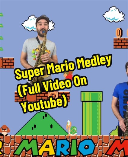 Super Mario Medley for Saxophone Quartet Now Live