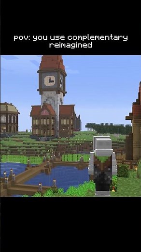 complementary reimagined shaders: potato vs. ULTRA 😱 #minecraft #minecraftshaders #gaming #shorts