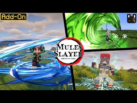 MULES SLAYER V1.51 | MCPE 1.26+ | BEST DEMON SLAYER ADDON EVER 🔥