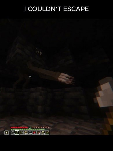 Caught by the Cave Dweller 💀 | Minecraft #minecrafthorror #horror #minecraft #scary #cavehorror