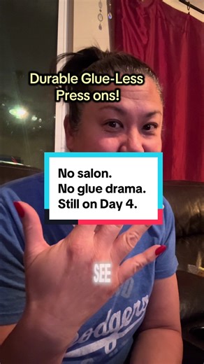 Day 4 of wearing these durable gel press-on nails and I can still open a can without one popping off. 💅 Mom life, using my hands all day, errands, getting ready, daily tasks & they’re still strong! If you’re looking for long-lasting press-on nails, strong fake nails, at-home manicure solutions, or durable nails for busy women, these are honestly impressive. Easy, cute, and salon-quality without the time commitment. If you’re curious how they hold up in real life, you can check them out through 