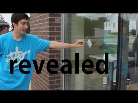 card through glass-how to- revealed tutorial
