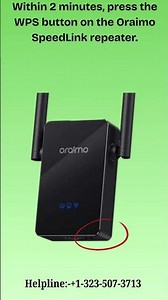 Oraimo SpeedLink WiFi Booster Setup | Connect Repeater with WPS Button