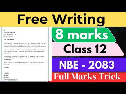 🔥 जीवनभर याद रहन्छ Class 12 English Free Writing (8 Marks) – One Shot Best class ever💯