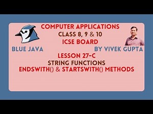 endsWith function and startsWith function in Java